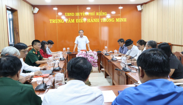 Huyện Phú Riềng tổ chức họp rút kinh nghiệm công tác tổ chức Lễ giỗ tổ Hùng Vương.